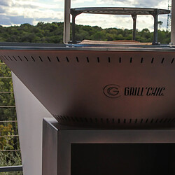 GRILL CHIC Set Brasero Printemps TRADITIONNEL - Imitation Corten pas cher