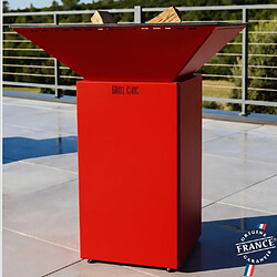 GRILL CHIC Cevenol Double Cuve Aluminium - Rouge