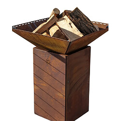 GRILL CHIC Cevenol Simple Cuve Corten - Carré