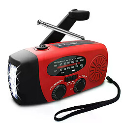 Avis Radio solaire à manivelle – Rouge