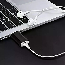 Adaptateur audio USB vers 3,5 mm - Noir