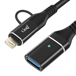 LinQ Adaptateur OTG USB vers Lightning et USB-C