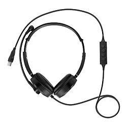 LinQ Casque Audio Filaire USB - Noir