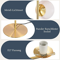 Nettlife lampadaire design rétro - Blanc pas cher