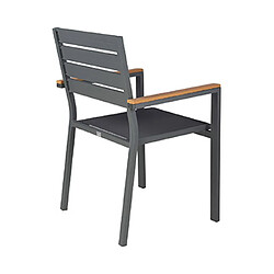 Acheter Mes Lot de 2 fauteuils de jardin aluminium - Gris
