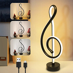 Nettlife Lampe de Table LED - Design Noir