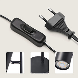 Nettlife Lampe de chevet métal - Noir pas cher