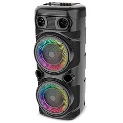 Enceinte karaoké lumineuse - INOVALLEY - KA123-XXL - Bluetooth V5.0 - 75 cm - 900 W - Noir