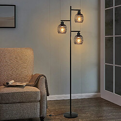 NETTLIFE Lampadaire Vintage 3 Flammes Noir 152 cm
