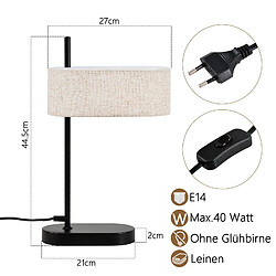 Avis Nettlife Lampe de chevet - Noir