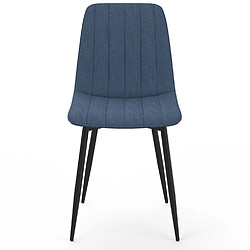 Avis Idmarket Lot de 6 Chaises MIRA - Bleu