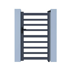 Habitat Et Jardin Portillon aluminium Marius - Gris