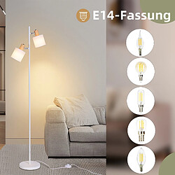 Avis Nettlife Lampadaire métal - Blanc