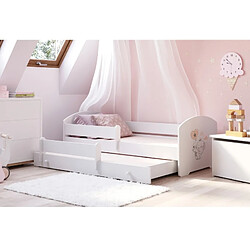 1001jouets Lit enfant 160x80 Elephant gigogne pas cher