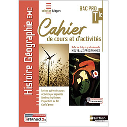 Histoire géographie EMC terminale bac pro : cahier de cours et d'activités : réforme du lycée professionnel, nouveaux programmes - Occasion
