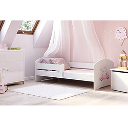 1001jouets Lit enfant 160x80 Chat avec matelas pas cher