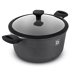 Faitout En Fonte D'aluminium Anti-adhesif 28cm 6.5l Couvercle Verre Trempe Et Silicone Tfi Chambord Durand Dupont