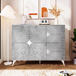 Merax Commode scandinave - Blanc