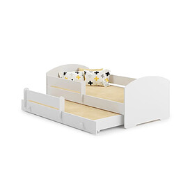 1001jouets Lit enfant simple 160x80 gigogne avec matelas