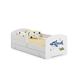 1001jouets Lit enfant - 140x70 Requin
