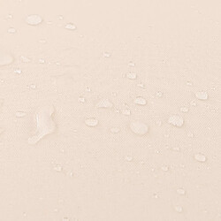 Mendler Ensemble de jardin HWC-O19 - Acacia/MVG - Coussin beige