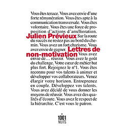 Lettres de non-motivation
