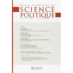Revue française de science politique, n° 64-5
