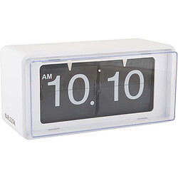 Karlsson Horloge Clock Retro Boxed Flip - Blanc
