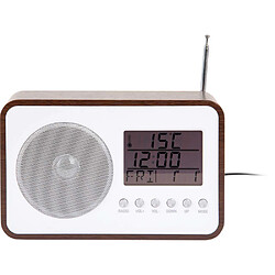 Avis Karlsson Retro - Réveil avec radio FM marron