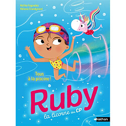Ruby la licorne des CP. Tous à la piscine !