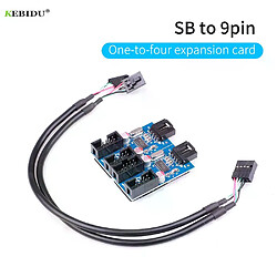 Kebidu Hub USB 2.0 interne - 9 broches