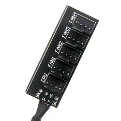 Hub ventilateur PWM ARGB 5 voies