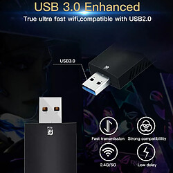 Avis Carte réseau double bande FU-AX1800 Mbps, 1800/5 ghz, usb 2.4, récepteur Dongle sans fil, adaptateur WiFi 6, accessoires pour ordinateur portable