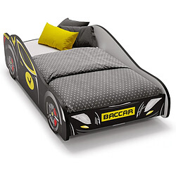 1001jouets Lit simple Hero Batmobile 160x80 Noir