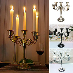 Bougeoir à 5 bras en métal Vintage 26.5 cm