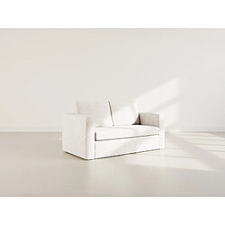 Bestmobilier Marilia - Canapé 2 places convertible déplimousse en velours texturé