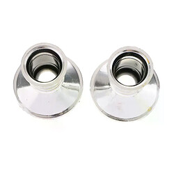 Bougeoir à Base conique, 2 pièces, chandelier traditionnel Standard, argent