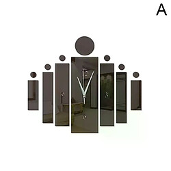 Avis Horloge murale quartz rectangulaire - Noir