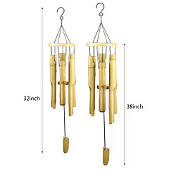 Carillons éoliens en bambou naturel