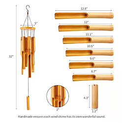 Carillons éoliens en bambou naturel