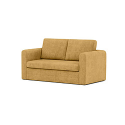 Bestmobilier Marilia - Canapé 2 places convertible déplimousse en velours texturé