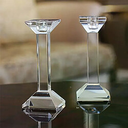 Bougeoir conique en cristal