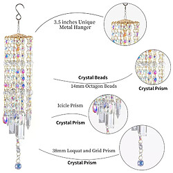 Carillon à vent cristal suspendu