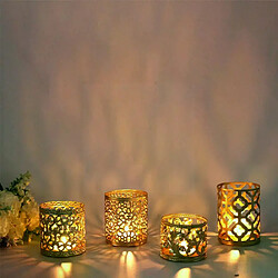 Bougeoir en fer creux Vintage