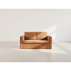 Bestmobilier Marilia - Canapé 2 places convertible déplimousse en velours texturé
