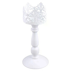 Bougeoir blanc européen en métal