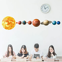 Autocollant mural planète système solaire pour enfants