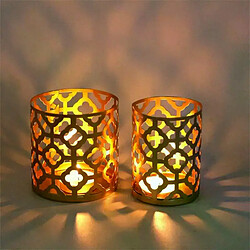 Bougeoir doré style nordique