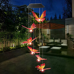 Avis Carillon à vent solaire LED - Papillon