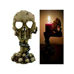 Bougeoir crâne Halloween